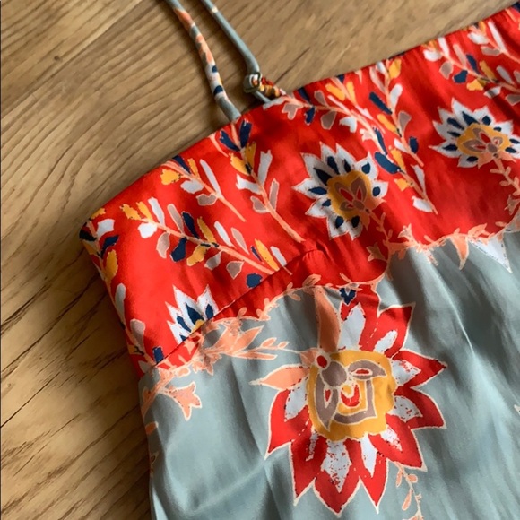 Free People True Blue Printed Cami Sz S - Picture 5 of 7